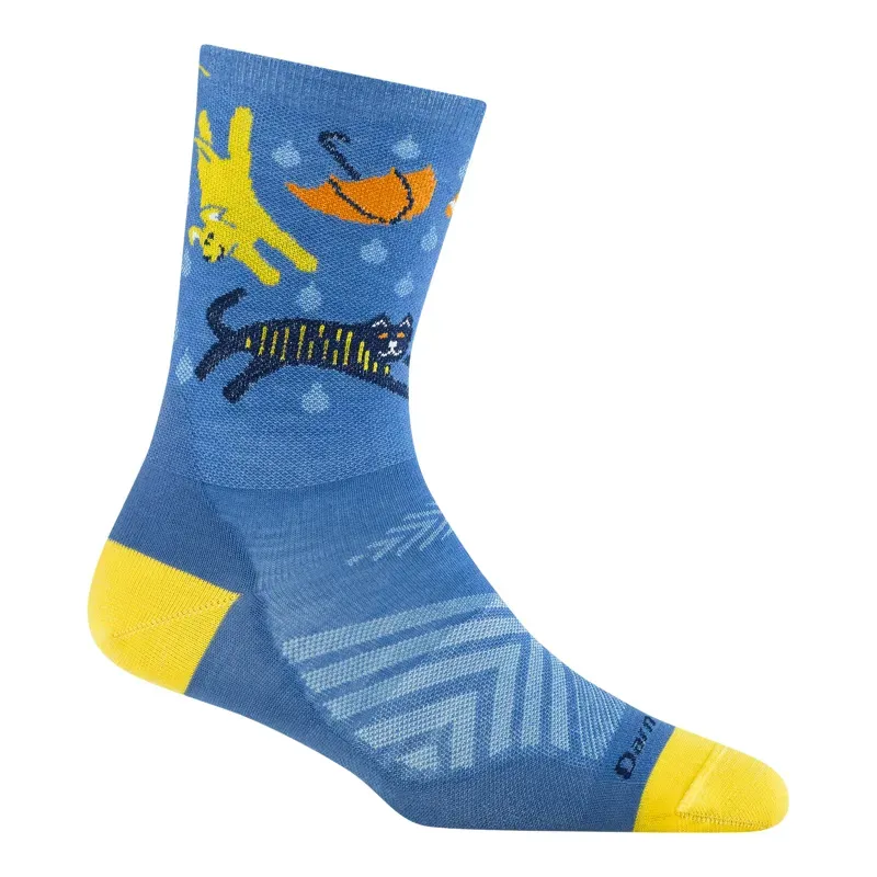 Darn Tough Women's Ruff Weather Micro Crew Ultra-Lightweight Socks in Storm-1