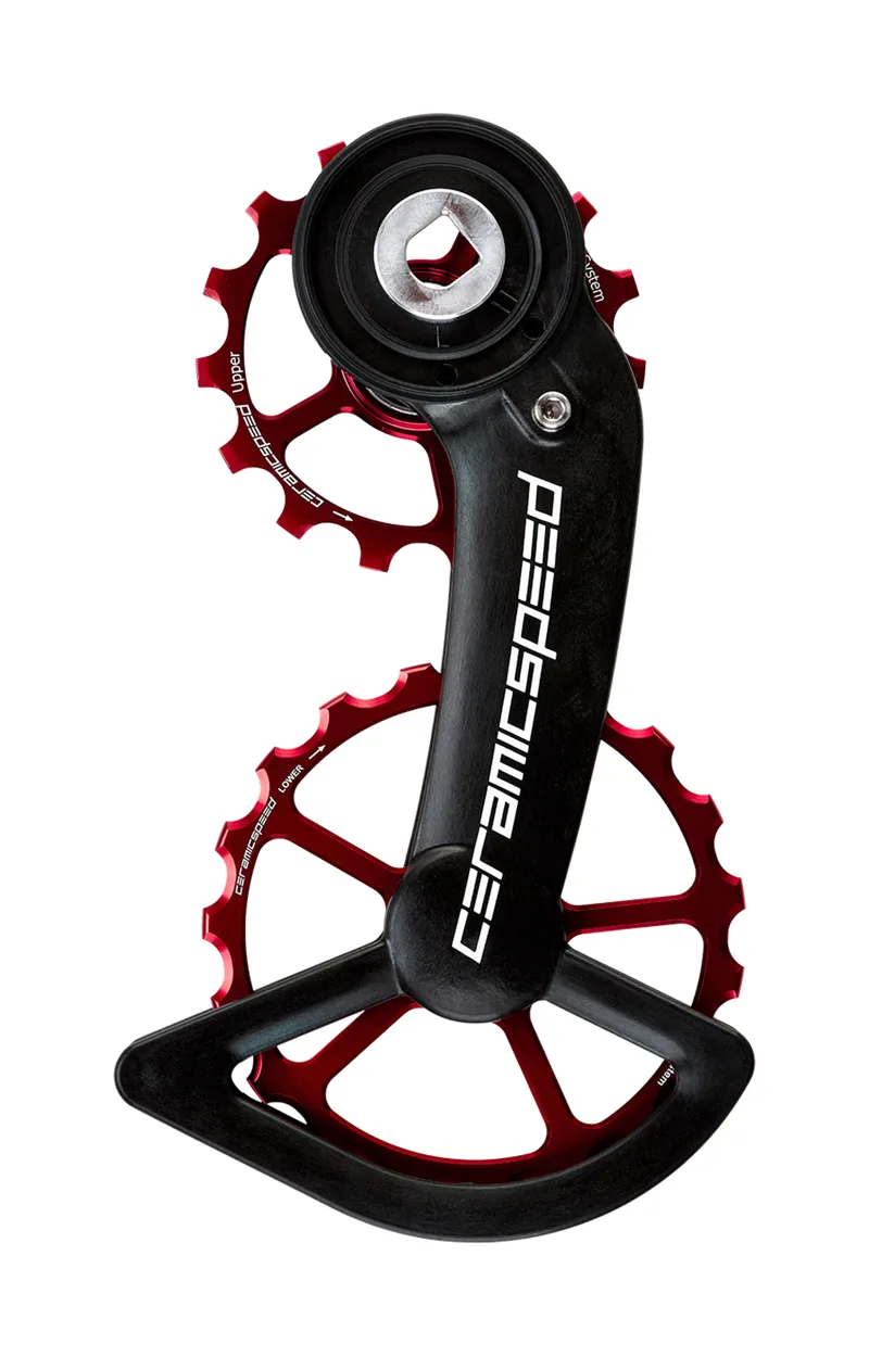 CeramicSpeed OSPW Coated SRAM AXS System In Red