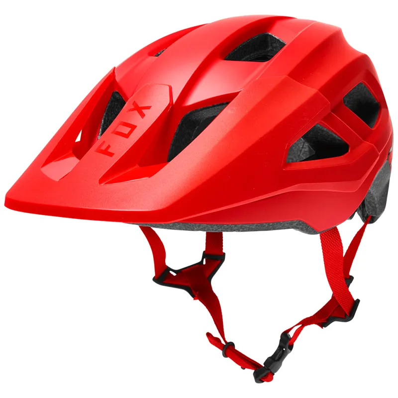 Fox Racing Youth Mainframe Helmet in Fluorescent Red