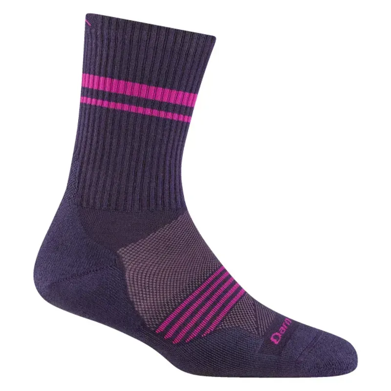 Darn Tough Women's Element Micro Crew Lightweight Socks w/Cushion in Blackberry