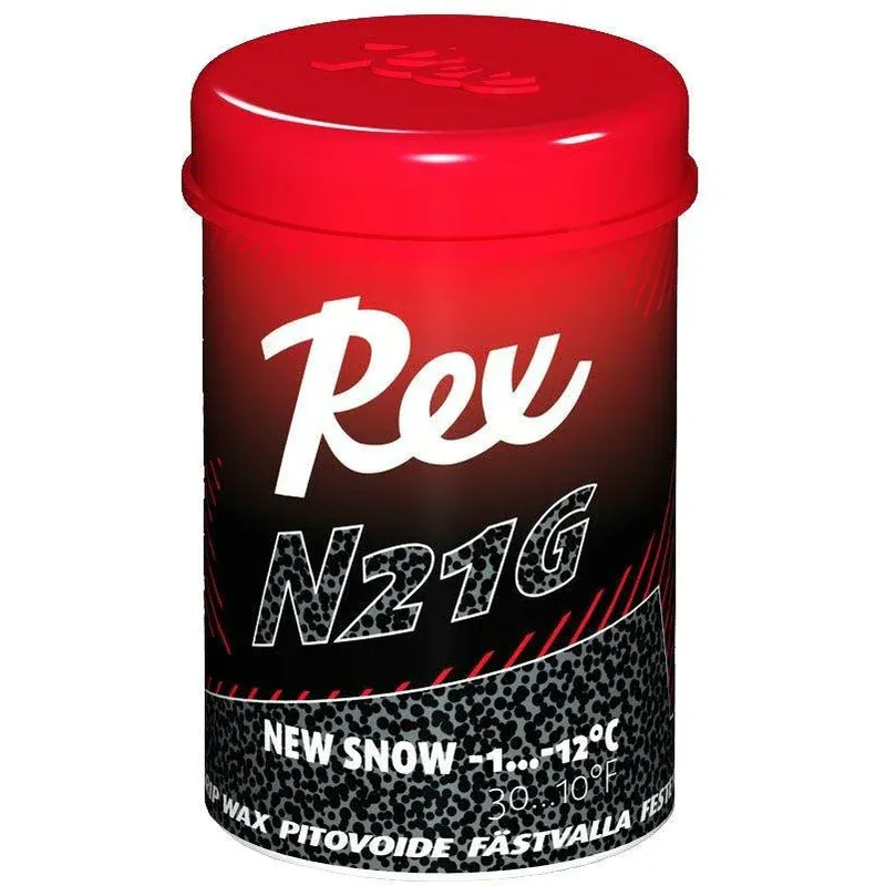 Rex N21G Racing Kick Wax: Black New Snow 45g