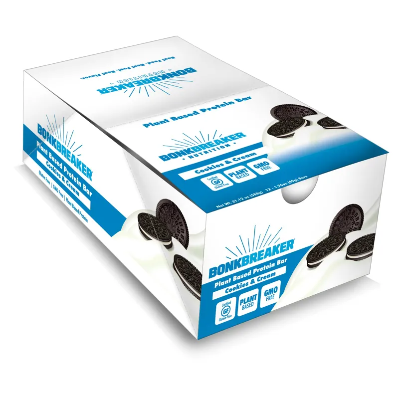 Bonk Breaker Cookies and Cream Protein Bar 12 Servings
