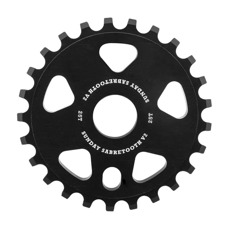 Sunday Sabertooth V2 25T Chainring in Black