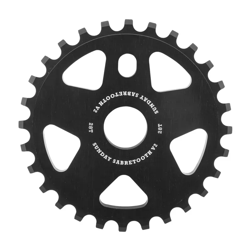 Sunday Sabertooth V2 28T Chainring in Black