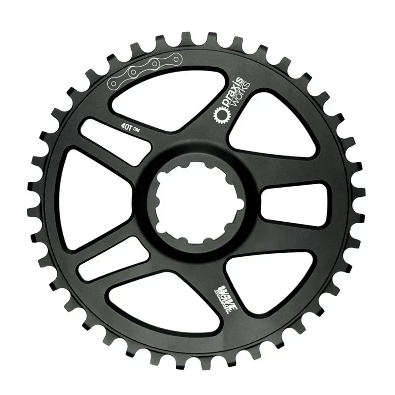 Praxis Works 42T Direct Mount Chainring Wave Road Black