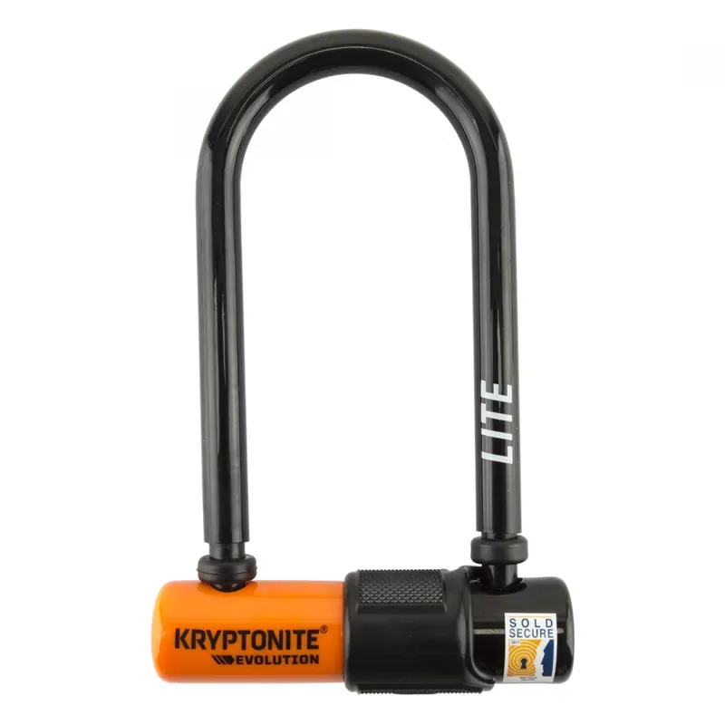 Kryptonite Evolution Lite Mini-6 D-Lock in Black/Orange