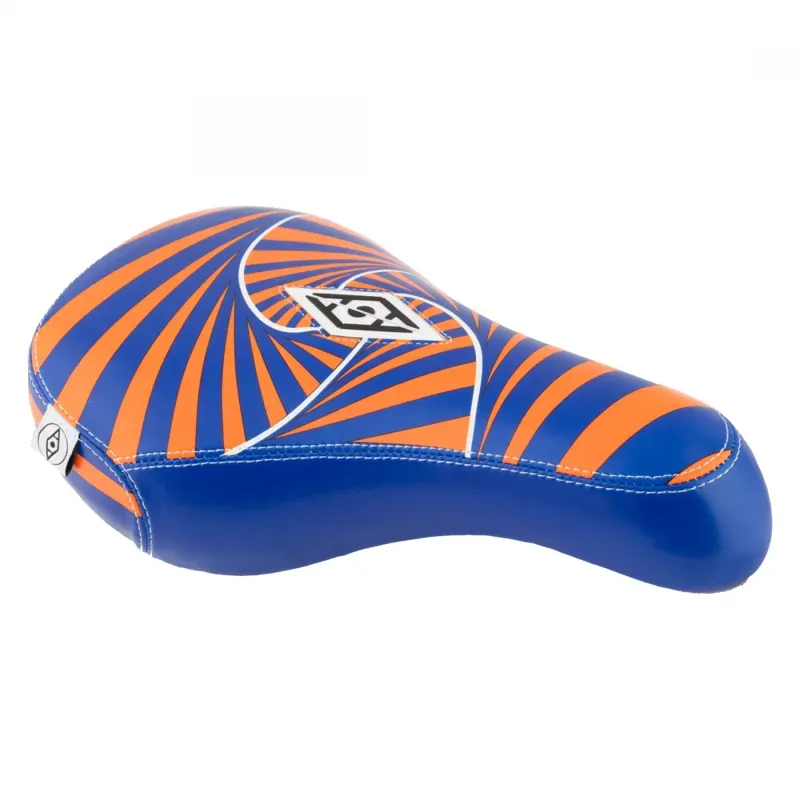 Alienation Mx Pivotal Psycho Saddle 235x140mm in Orange/Blue