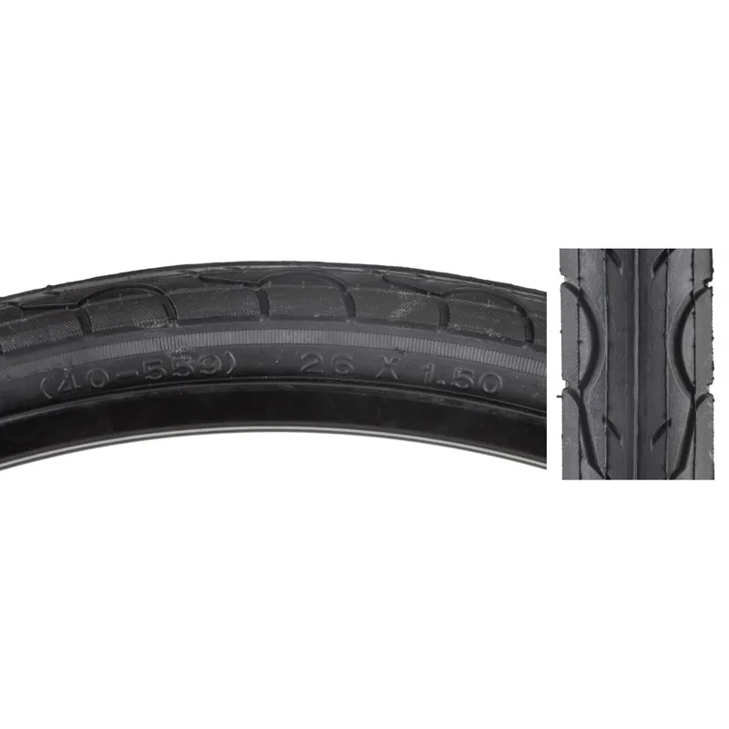 Sunlite KWEST 60lb K193 26x1.5-inch Hybrid/Touring Tire in Black