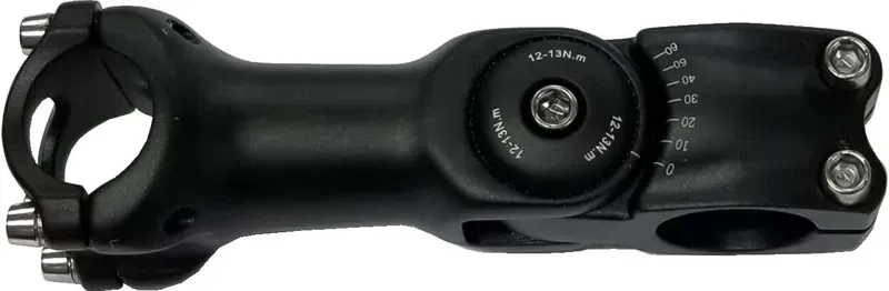 Kalloy AS-820 28.6mm Adjustable Ahead Stem in Black-1