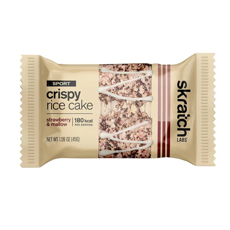 Skratch Labs Sport Crispy Rice Cakes: Strawberry/Marshmallow - Single Serving