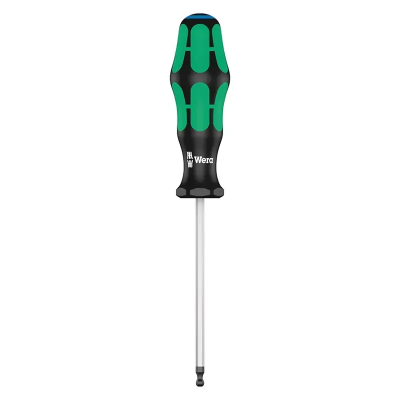 Wera 352 4/100mm Ball End Hex Screwdriver in Black/Green