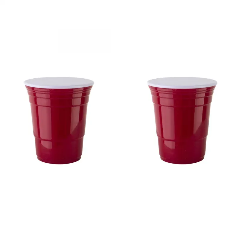 Red Cup Living Valve Caps in Red