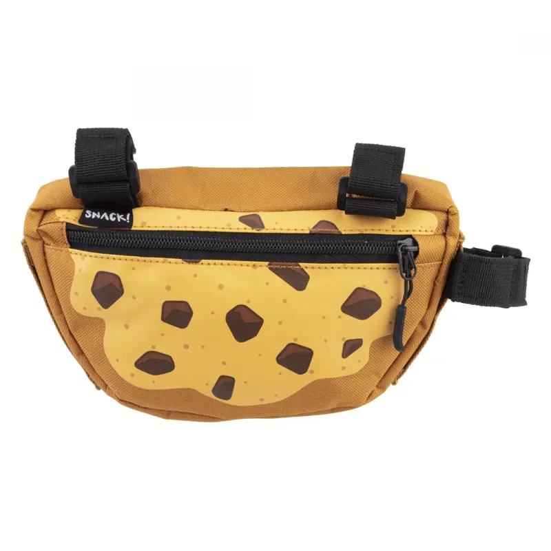 Snack! Cookie 8x5x1.5-inch Frame Bag in Brown/Yellow