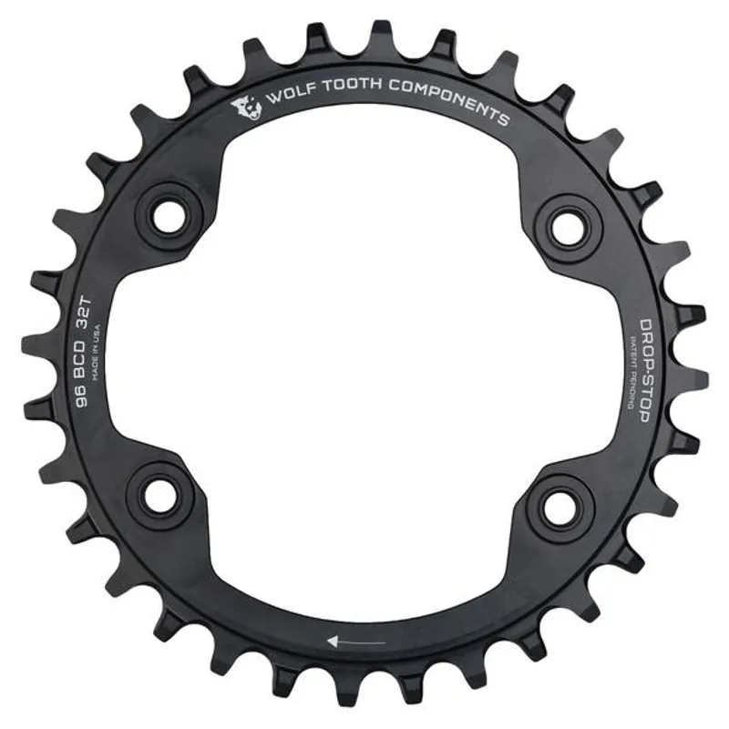 Wolf Tooth 3.8 inches BCD M8000 Chainring in Black