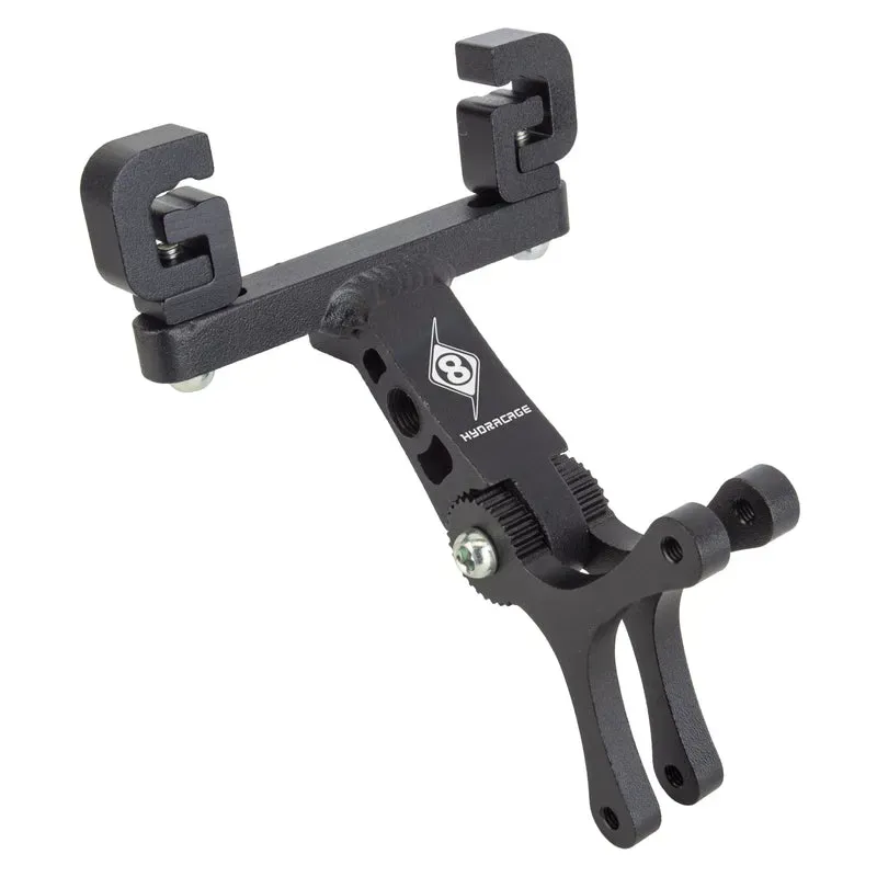 Origin8 HydroRail Dual Cage Saddle Mount Bottle Cage Holder in Black