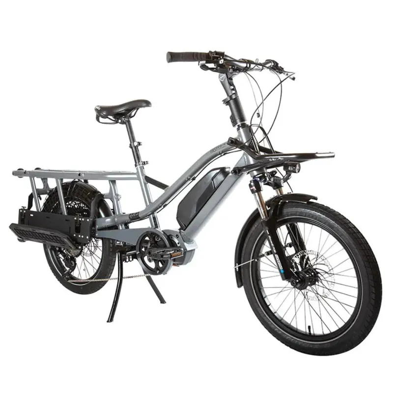 Yuba Fastrack Cargo E-bike Grey-2