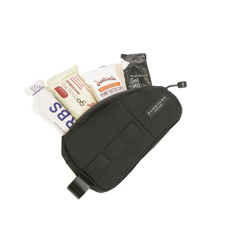 Almsthre Reverse Top Tube Bag in Midnight Black-4