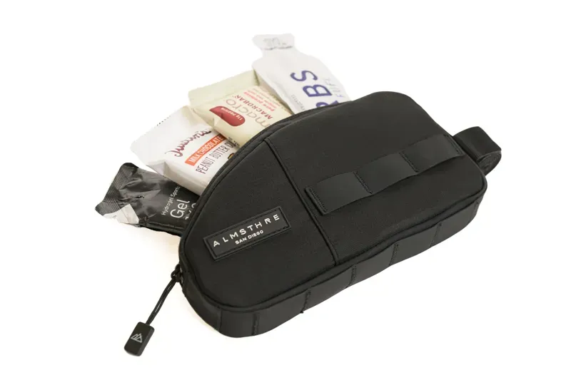 Almsthre Reverse Top Tube Bag in Midnight Black-5