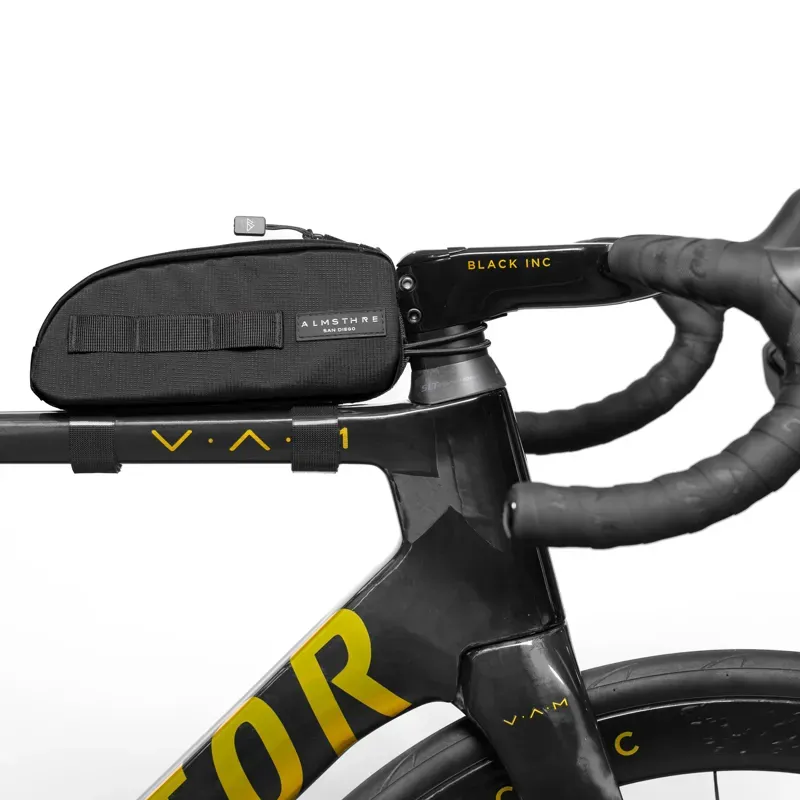 Almsthre Top Tube Bag in Midnight Black