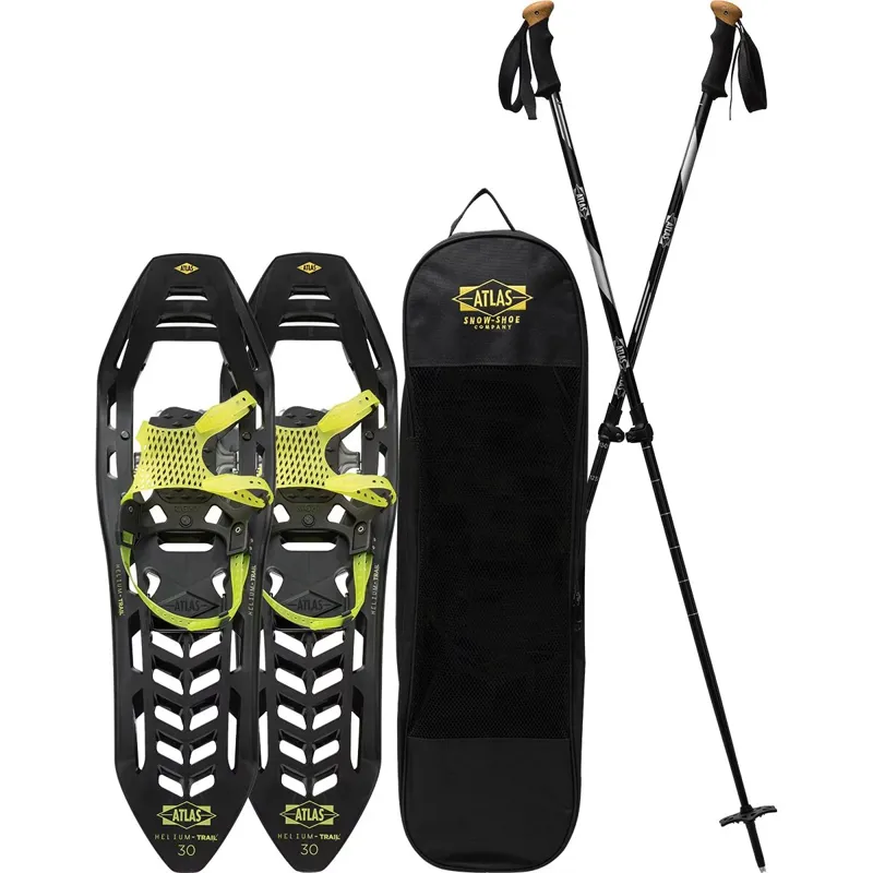 Atlas Helium-Trail Snowshoe Kit in Black