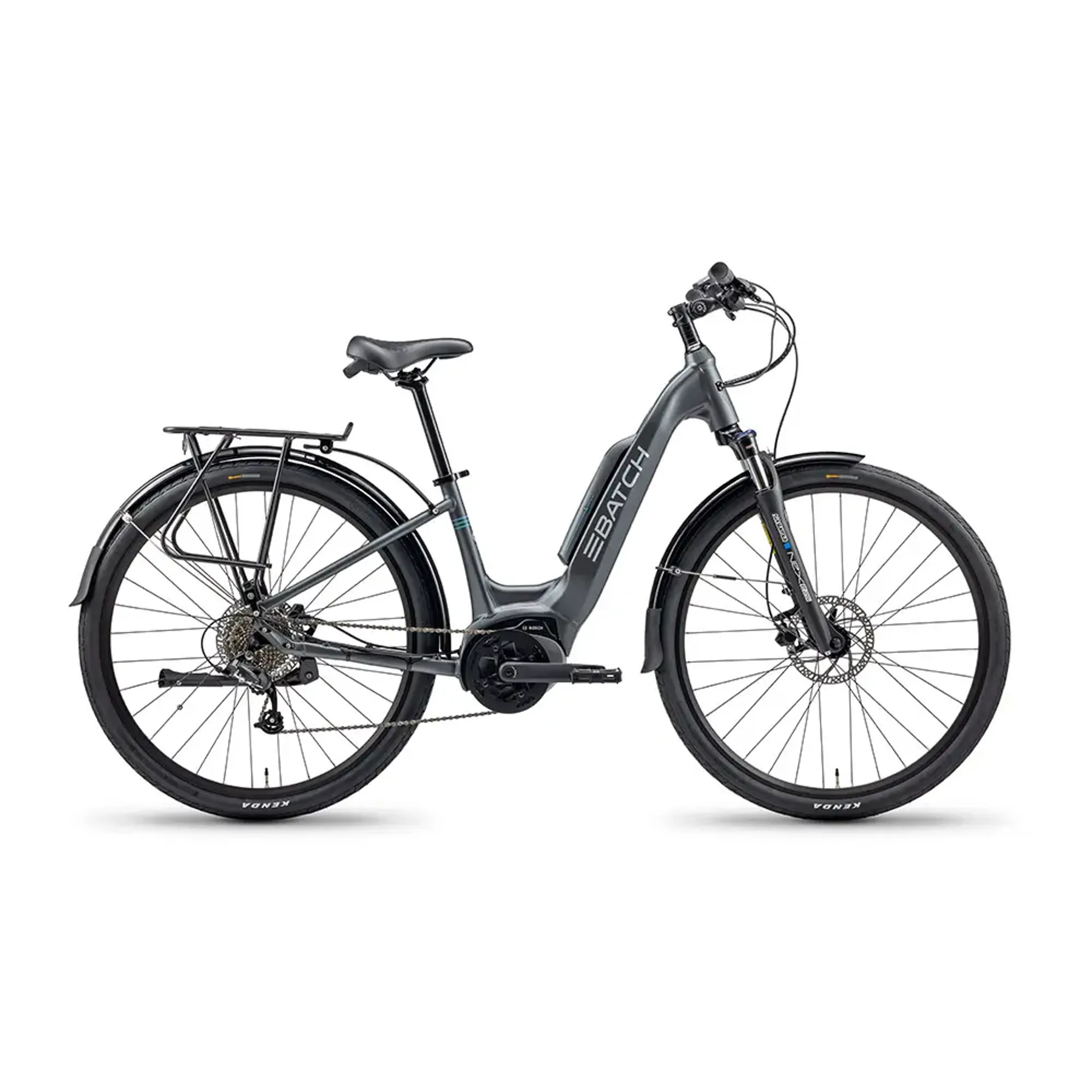 batch electric bicycles eCB.3 Its upright positioning and ergonomic components keep rides comfortable even over longer distances Batch Bicycles Step-Thru Plus E-Bike