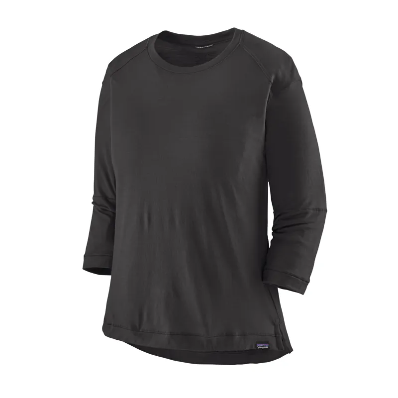 Patagonia Merino Women's 3/4 Sleeve Bike Jersey in Black