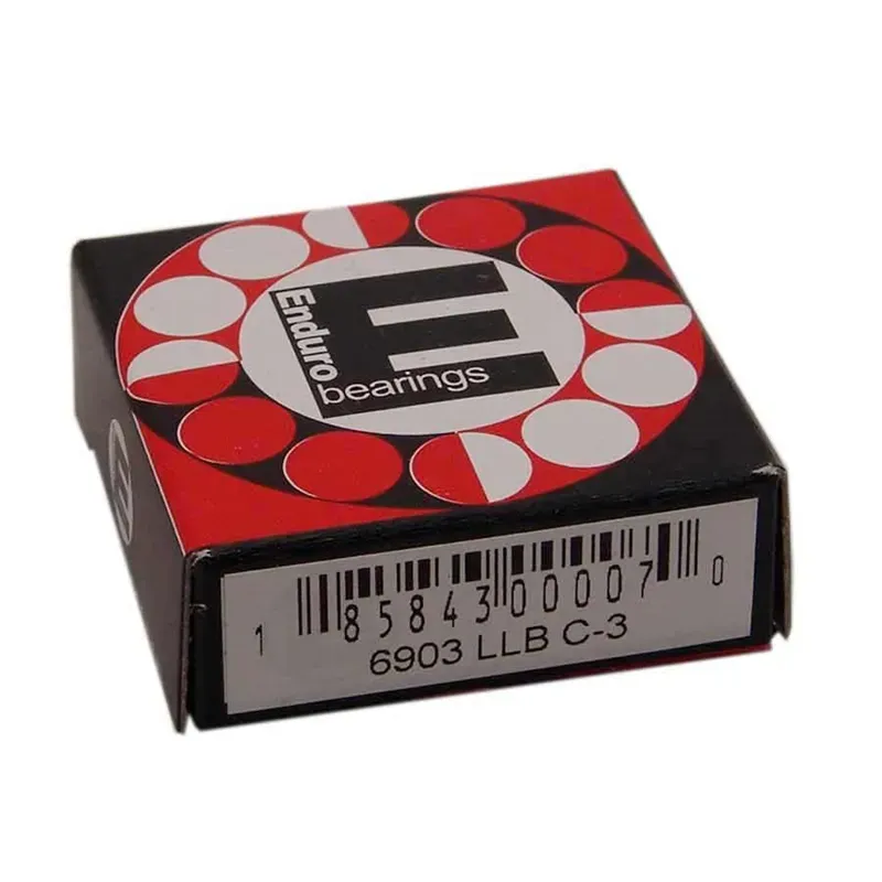 Enduro ABEC3 20 x 37 x 9mm Sealed Cartridge Bearing in Silver