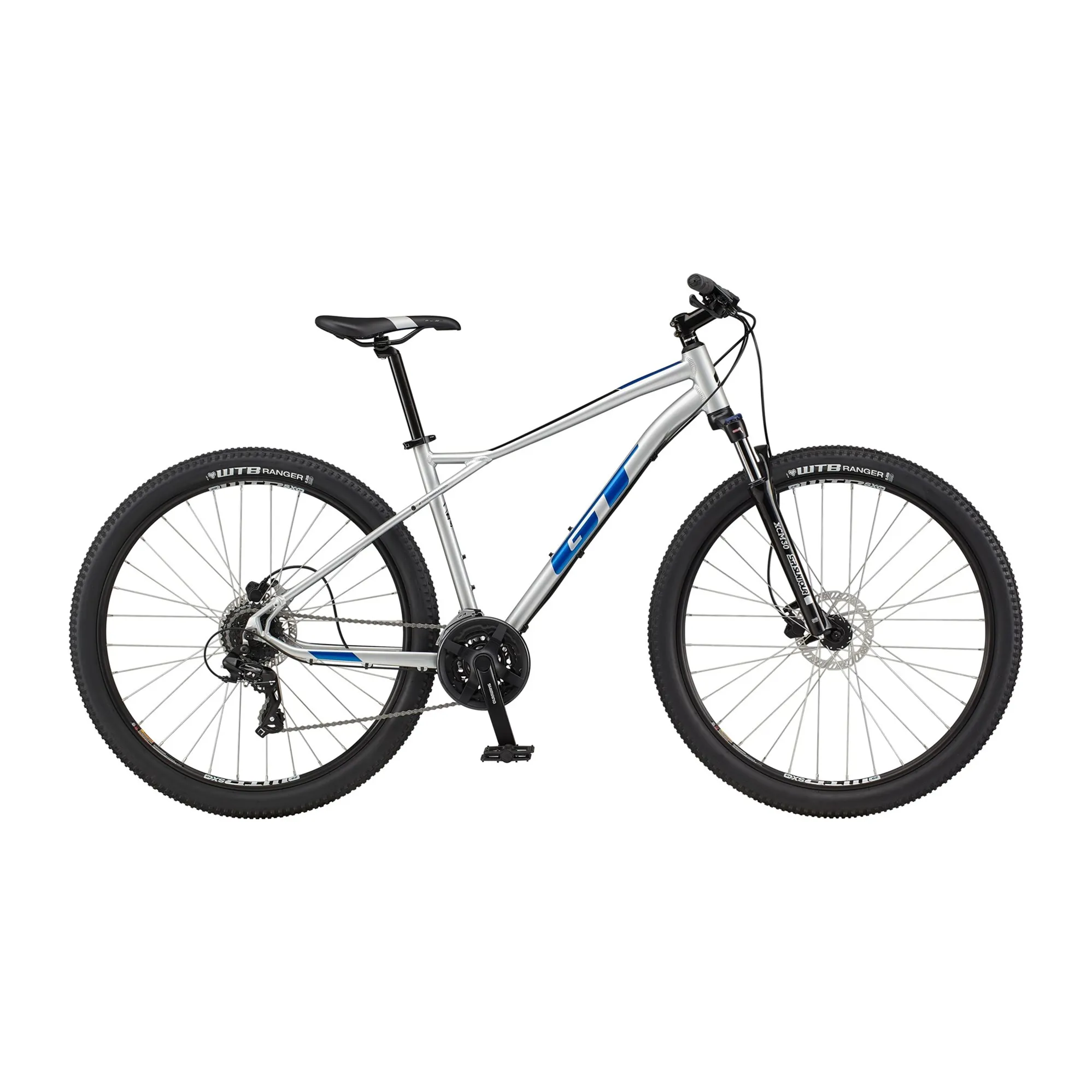 2021 GT Aggressor Expert Mountain Bike in Silver