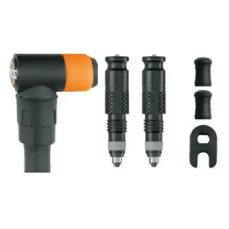 SKS Clik Tec Presta Conversion Valves and Pump Head Pair in Black