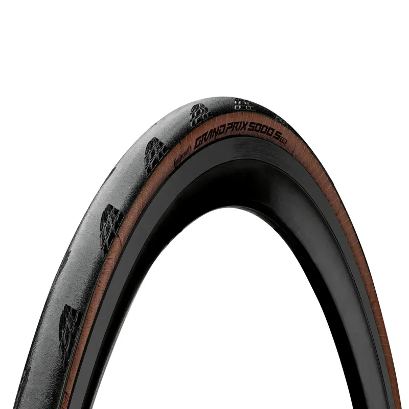 Continental Grand Prix 5000s Foldable Blackchili Compound Tubeless Ready Tire in in Black/Transparent