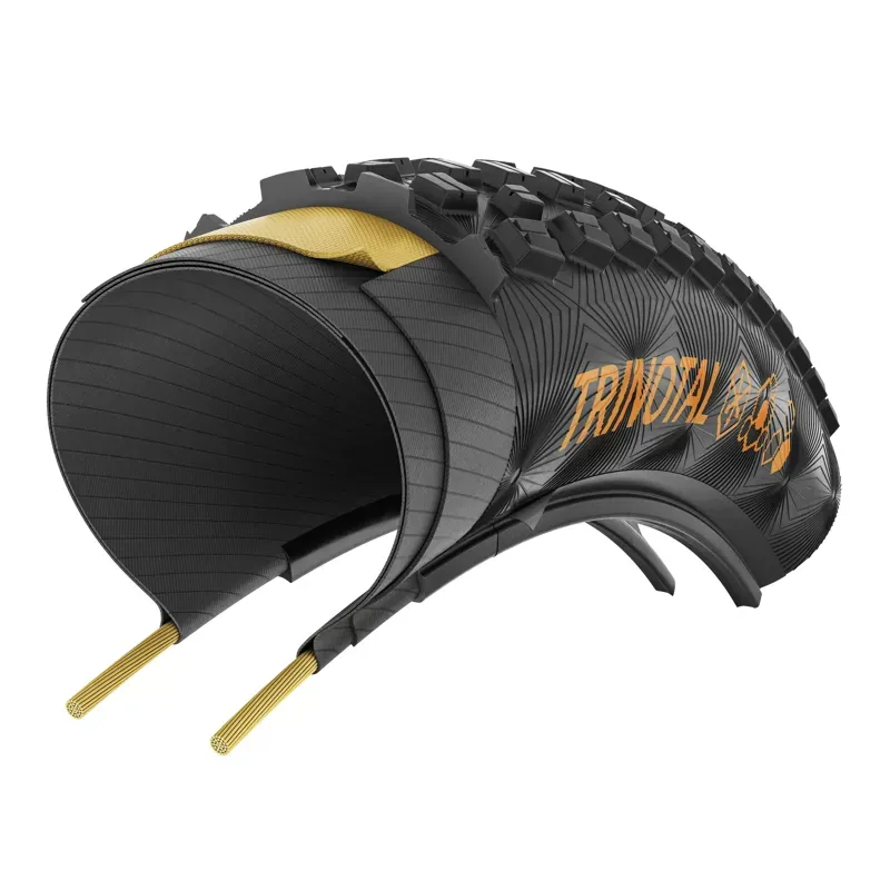 Continental Trinotal Trail Grip Fld. Tire 29x2.40-inch in Black/Trans.-3