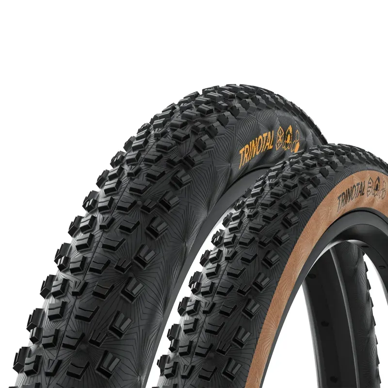 Continental Trinotal Trail Grip Fld. Tire 29x2.40-inch in Black/Trans.-4