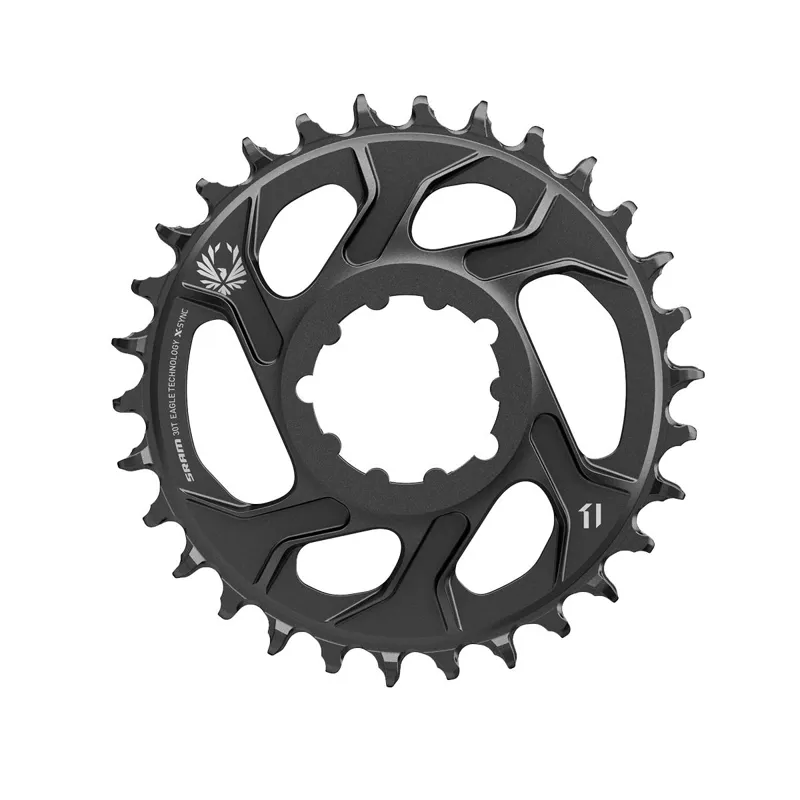 SRAM X-Sync 2 Eagle Cold Forged Direct Mount Chainring 32T 6mm Offset Black