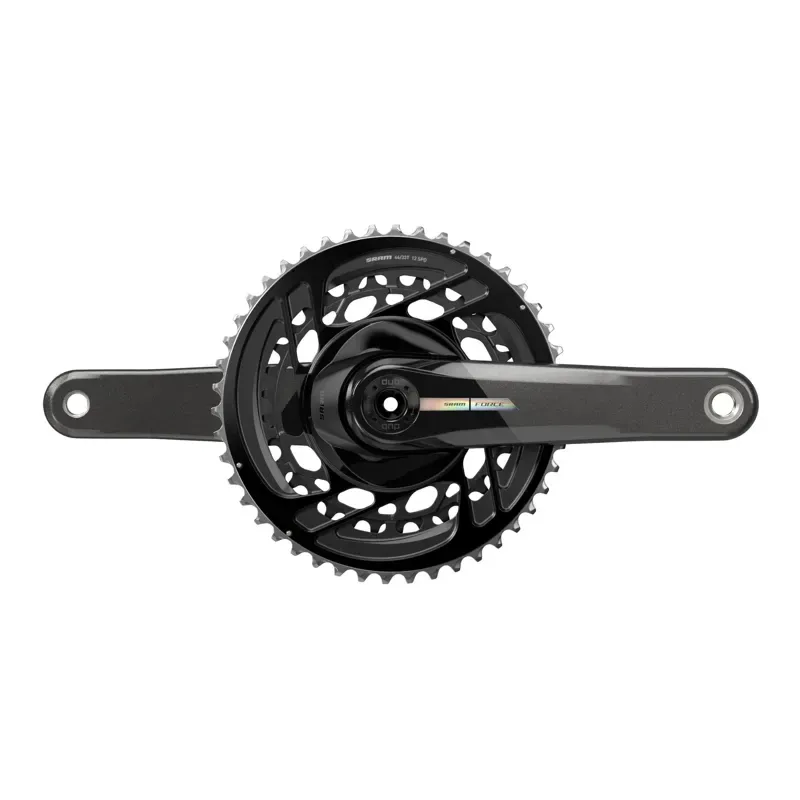 SRAM Force Crankset - 170mm 2x 12-Speed 46/33t Direct Mount DUB Spindle Interface Iridescent Gray D2 Iridescent Gray