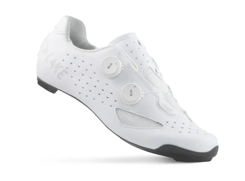 Lake Cycling CX238 Shoe: White / White-1