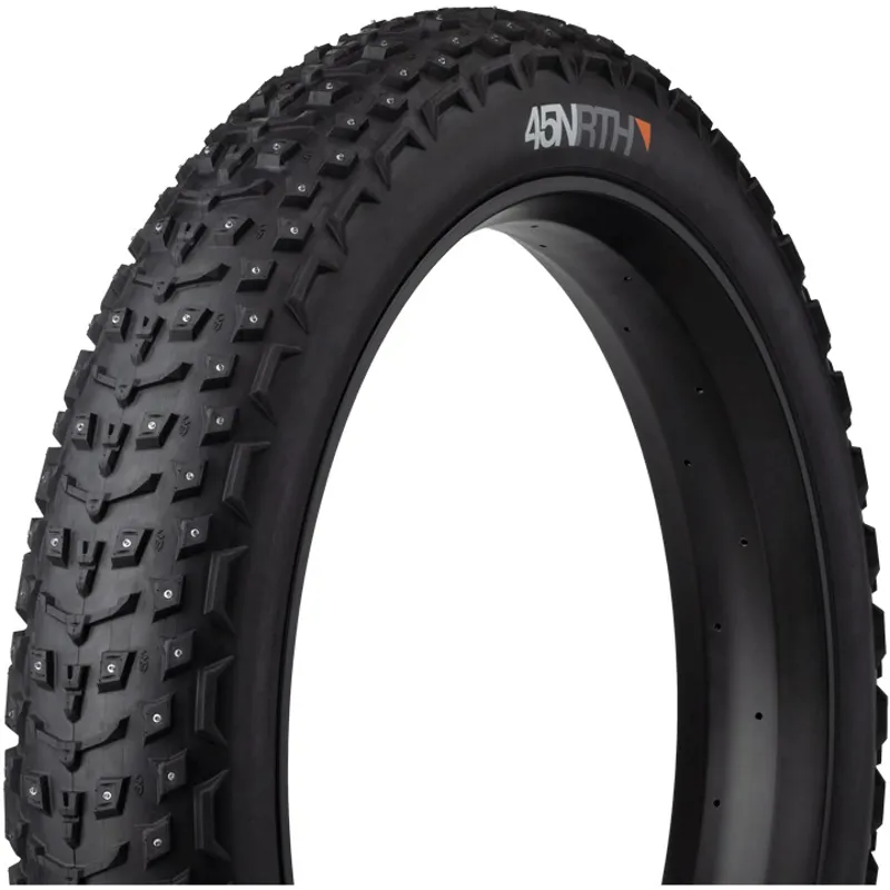 45NRTH Dillinger 5 26in Tubeless Folding 120tpi Studded Tire in Black