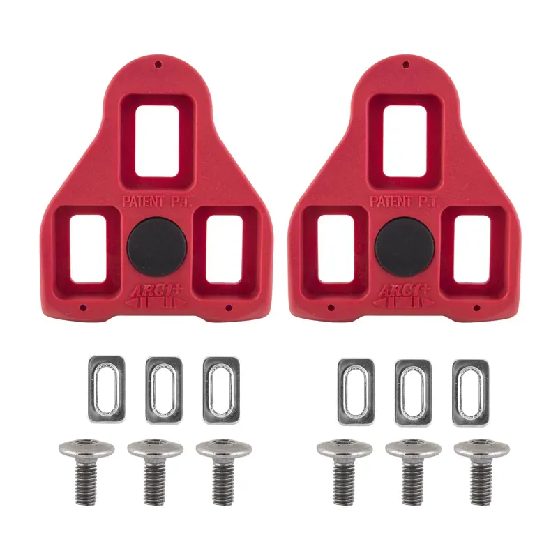 Exustar ARC1 Look Delta Float Pedal Cleats in Red