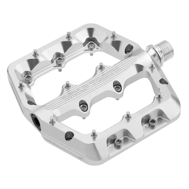 Wolf Tooth Waveform Aluminum Pedals - Large - Raw Silver
