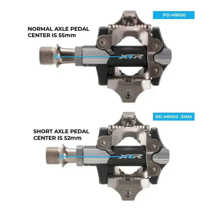 Shimano PD-M9100 XTR RACE SPD PEDAL W/CLEAT (SM-SH51) 3MM SHORTER AXLE-4