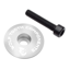 Wolf Tooth Components Ultralight Stem Cap and Bolt in Raw Silver