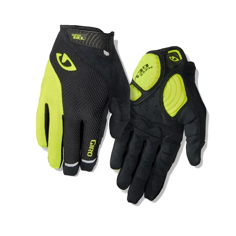 Giro Strade Dure Supergel Road Cycling Mitt In Yellow