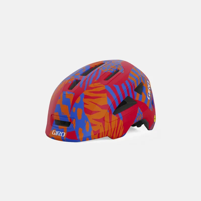 Giro Scamp Mips II Kids Helmet in Red Animal
