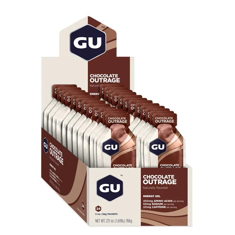 GU Energy Gels in Chocolate Outrage