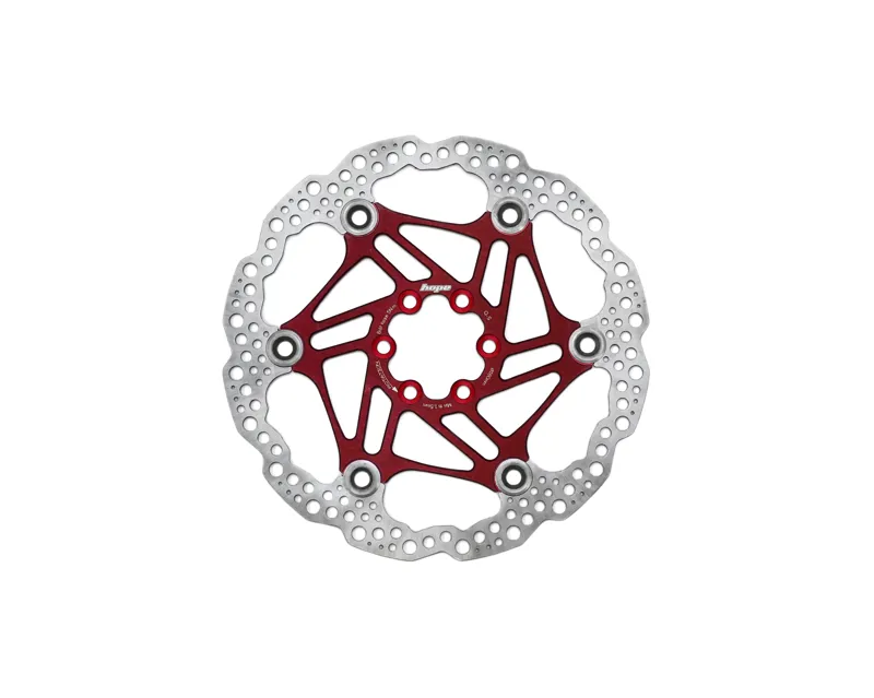 Hope Floating Disk Brake 180mm 6-Bolt Rotor in Red