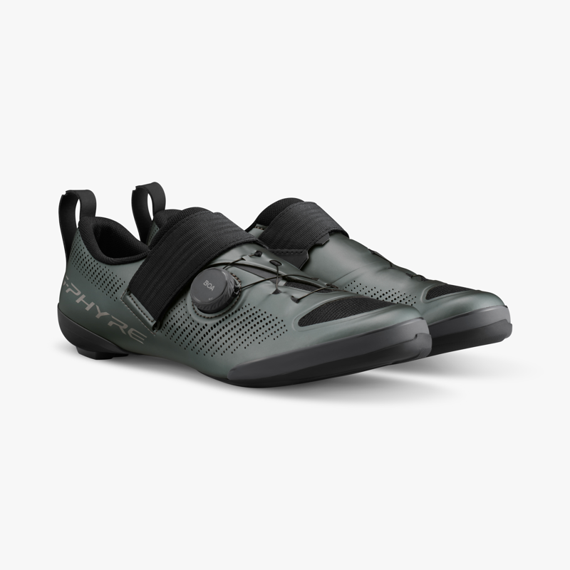 Shimano S-Phyre SH-TR903 Triathlon Cycling Shoes in Gunmetal-1