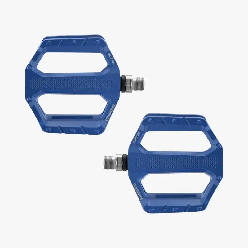 Shimano PD-EF202 Shimano Flat Pedals in Blue