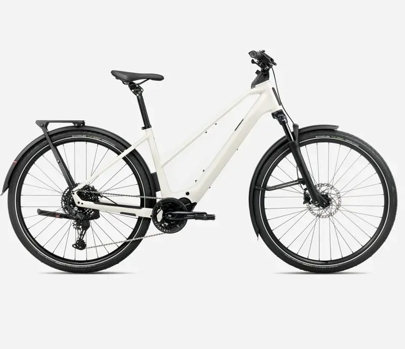 Orbea KEMEN TOUR 20 MID 28mph E-Hybrid Bike in Ivory White Gloss-1