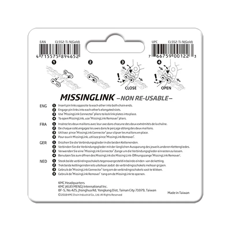 KMC Missing Link 12-speed 2-pack in Silver-2