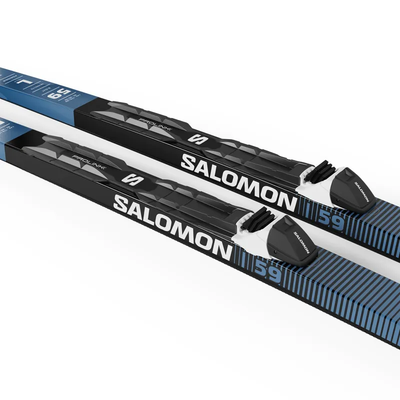 Salomon Escape Snow 59 Positrack Classic Nordic Skis with Prolink Auto Bindings-3