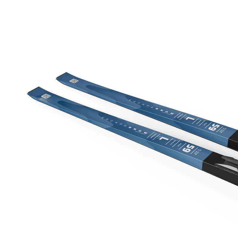 Salomon Escape Snow 59 Positrack Classic Nordic Skis with Prolink Auto Bindings-4